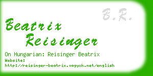 beatrix reisinger business card